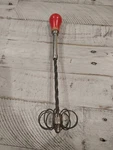 Vintage Wooden Handle Push Mixer Or Egg Beater Spring Action Whisk England. Fixed Price $13.50.