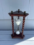 Bombay Company Wooden Hourglass Sand Timer. Fixed Price $75.00.