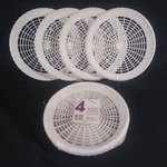 Picnic Paper Plate Holders White Camping 9" Lot Of 8 Maryland Plastics Usa Made. Fixed Price $10.99.