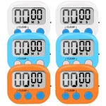 6 Pack Small Digital Kitchen Timer Magnetic Back And On/off Multicolored. Fixed Price $21.99.