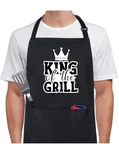 Funny Cotton Bbq Apron Black Adjustable Cooking Grill With 2 Pockets. Fixed Price $14.99.