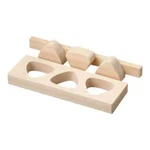 Yamako Cypress Rice Ball Mold (with Press) 3 Holes Made In Japan. Fixed Price $37.50.