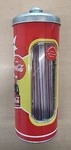 Vintage Coca-cola Tin Holder Galvanized Lid W/straws. Fixed Price $12.99.