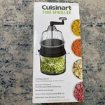 Cuisinart Food Spiralizer, Black. Fixed Price $8.96.