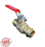 Ez-fluid 1" Brass Press Ball Valve, Full Port Water Shut Off, For Copper Tubing. Fixed Price $43.85.