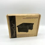The Pampered Chef Apple Peeler Corer Slicer Wooden Stand #2435 Only. Fixed Price $14.80.