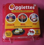 Egglettes Silicone Hard Boiled Cooker Without Shell 4 Eggs As Seen Tv New. Fixed Price $8.99.