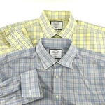 2 Charles Tyrwhitt Classic Fit Non-iron Dress Shirt Yellowblue 17/36 French Cuff. Fixed Price $43.12.