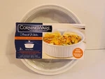 Corningware 2-1/2 Qt. Stoneware French White Round Covered Casserole Dish Pack. Fixed Price $18.00.
