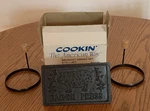 Vintage Cookin' The American Way Bacon Press Egg/pancake Ring Griddle Set Taiwan. Fixed Price $9.99.