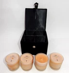 Zodax Aromatic Tea Set 4 Hand-poured In Luxury Black Velvet Box. Fixed Price $29.95.