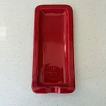 Emile Henry Spoon Rest Rouge (red )made In France Clay 4" X 9" Dishwasher Safe. Fixed Price $28.00.