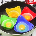 Poacher Silicone Poaching Cups Set Of 4 Boil Microwave Stove Top Cook Eggs. Fixed Price $5.00.