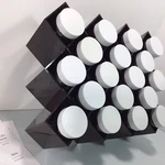 Copco Spice Organizer Jar Rack Vtg Modern Honeycomb Lubge-randel Wall 144 Labels. Fixed Price $84.75.