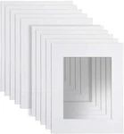 25 Pack White Picture Mats 5X7 For 4X6 Artwork Bulk Discount! Free Shipping. Fixed Price $29.99.