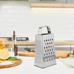 Kitchen Stainless Steel 4-SIDED Box Food Grater Vegetable Cheese Slicer Shredder. Fixed Price $223.48.