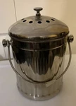Compost Pail 18/8 Stainless Steel Endurance 1/2 Gallon With Charcoal Filter. Fixed Price $32.67.