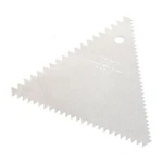 Ateco Sided Comb & Icing Cake Decorating Triangle Tool, 4 X 3.5, Silver. Fixed Price $8.88.