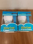 Rival Snow Cone Cups & Straws. Fixed Price $12.00.