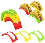 9 Pcs Taco Stands Microwave Safe Shell Plastic Rack. Fixed Price $12.42.