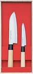 Sekitsubazo Japanese Chef's Knife 2 Knives Santoku Paring Sushi Made. Fixed Price $34.62.