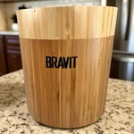 Good Grips Bravit Bamboo Rotating Utensil/spatula Holder W Box Read. Fixed Price $11.00.
