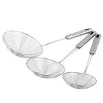Stainless Steel Oval Skimmer Mesh Strainer Oil Grease Filter Kitchen Cooking Too. Fixed Price $9.99.