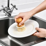 Brush, Bamboo Scrubber Set With Tray, Natural Kitchen Dishwas.... Fixed Price $23.23.