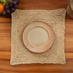Boho Rustic Jute Placemats Square 14 Inch Eco Friendly Table Set 2. Fixed Price $26.99.