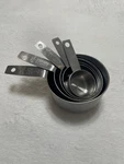 Vtg Vintage Ekco Stainless Steel Measuring Cups Set Of 5, 1/8 Rare. Fixed Price $45.00.