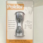 Polder Digital Timer Dual Lcd Displays 99 Minute 12/24 Hour Clock Silver. Fixed Price $9.95.