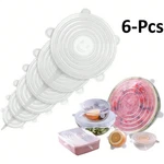 6PCS Stretch Silicone Lids Bowl Reusable Kitchen Food Storage Wrap Sealing Cover. Fixed Price $7.69.