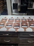 Lot Of 5 San Jamar Tuff - Bakery 7" X 9" 1/4" Cutting Baking Boards. Fixed Price $29.00.