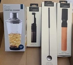 18 Oz Glass Cocktail Shaker +garnish Tool+spin Spoon+ Muddler+reamer. Fixed Price $26.99.