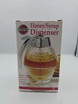 Norpro 8OZ/1 Cup Honey Syrup Dispenser Glass Jar Handy Trigger Base Stand. Fixed Price $12.89.