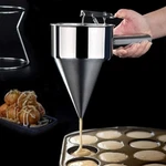 Pancake Batter Dispenser, Multi-caliber Stainless Steel Funnel. Fixed Price $14.99.