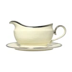 Lenox Solitaire Porcelain Gravy Sauce Boat & Underplate 9 1/4. Fixed Price $149.99.