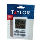 Taylor Dual Event Digital Timer W/ Magnet White 5880-21. Fixed Price $12.53.