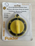 Great Retro! Yellow Polder Mechanical Kitchen Timer. Fixed Price $16.95.