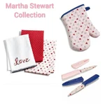 Valentine Set Hand Towels, Oven Mitt, & Paring Knives Martha Stewart Collection. Fixed Price $55.00.