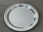 Vintage Hotel Silver Art Deco New York Waldorf Astoria Tray Wedding Cake Stand. Fixed Price $899.00.
