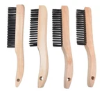 Multi-purpose Shoe Handle Wire Scratch Brushes 4 Pack Black Oil Tempered Steel. Fixed Price $31.77.