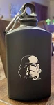 Star Wars Classic Logo Stormtrooper Aluminum 18 Oz Black Water Jug Flask By Zak!. Fixed Price $12.79.