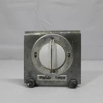 Vintage Aluminum Presto Timer Lux Clock Nat'l Pressure Cooker Co. Usa. Fixed Price $24.99.