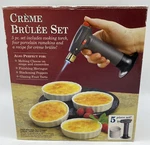 Bed Bath Beyond Creme Brulee 5-PC Set Butane Torch, Porcelain Ramekins, Recipe. Fixed Price $15.94.