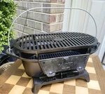 Vintage Lodge Sportsman Cast Iron Bbq Outdoor Grill Usa Made Hibachi Style. Fixed Price $259.99.