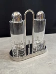Alessi Oil & Vinegar Stainless Steel Set #5074 Sottsass 18/10 Inox Italy GD3. Fixed Price $50.99.