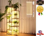 8 Tier Plant Stand With Full Spectrum Grow Light 62 Tall Indoor Corner Shelf Set. Fixed Price $72.88.