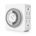 24HOUR Mechanical Timer With Grounded Outlets For Lamps, Holiday Li.... Fixed Price $16.99.