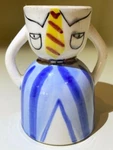Vintage Kitschy Kitchen 1950'S Napco Ceramic Man Egg Cup S918 Handpainted Japan. Fixed Price $10.75.